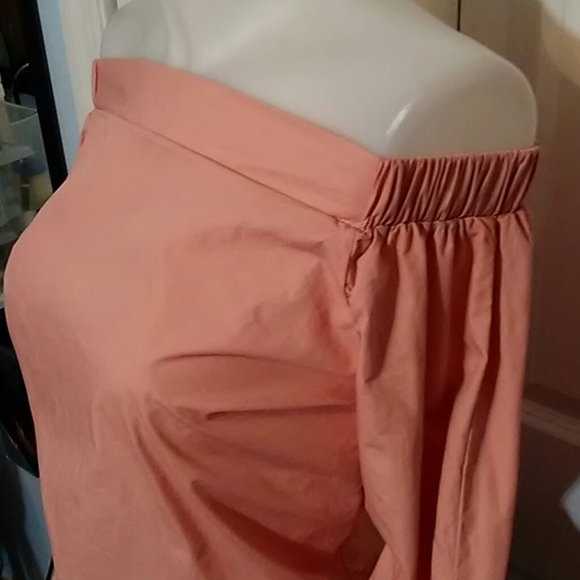 LOVE NOTES Off The Shoulder Pink Tunic Top - Picture 4 of 8